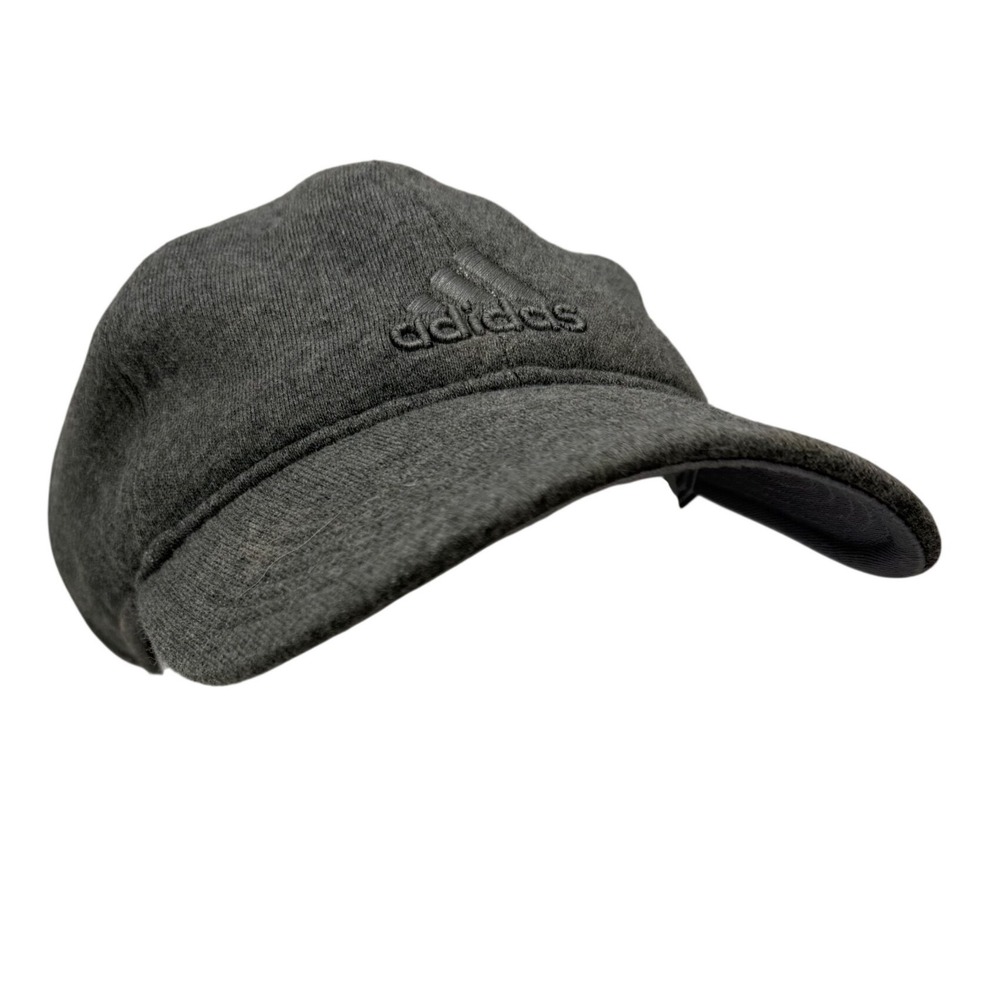 Adidas Womens Adjustable Baseball Cap Charcoal Gray Heathered Cotton Streetwear